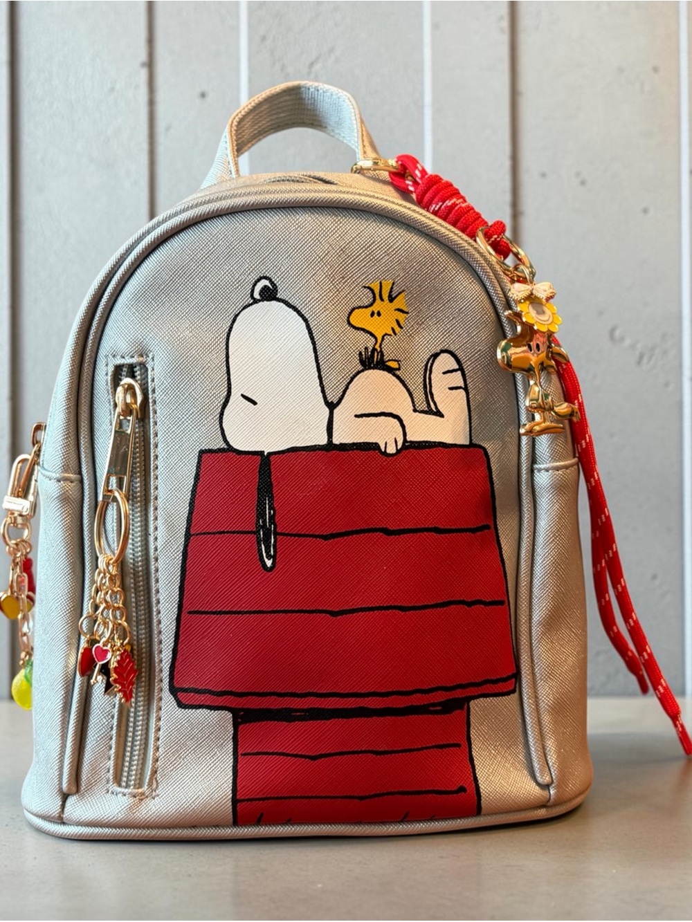 Snoopy Red Doghouse Mini Backpack - Silver
